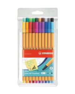 STABILO Fineliner Point 88 0.4mm 88/20 20 colori ass.