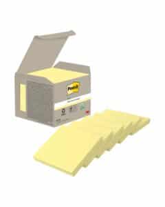 POST-IT Sticky Notes Ricycling 76x76mm 654-1B giallo 6x100 fogli