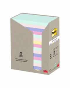 POST-IT Sticky Notes Ricicl. 127x76mm 655-1RPT 5-colori, 16x100 fogli