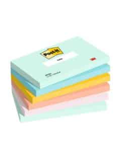 POST-IT Sticky Notes Beach 127x76mm 655-6-BEA 5-colori 6x100 fogli