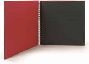 R?SSLER Fotoalbum 1329452367 29x29cm, rot/schwarz