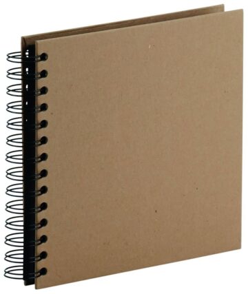 R?SSLER Fotoalbum 1329452625 18x18cm, kraft/schwarz
