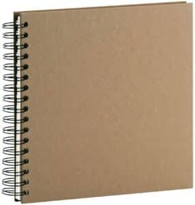 R?SSLER Fotoalbum 1329452626 23x23cm, kraft/off-white