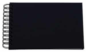 R?SSLER Fotoalbum 1329452701 19.5x14.5cm, schwarz/o.white