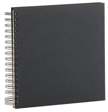 R?SSLER Fotoalbum 1329452706 23x23cm, schwarz/off-white
