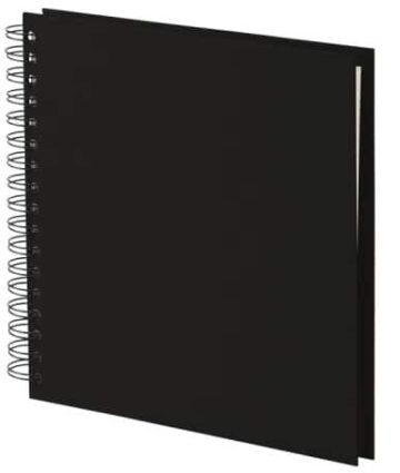 R?SSLER Fotoalbum 1329452707 29x29cm, schwarz/schwarz