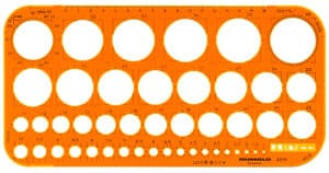 RUMOLD Sagoma per cerchi 1-36mm 2010 arancione/trasp.
