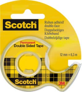 SCOTCH Tape con roller 665 12mmx6.3m 136D-MDEU biadesivo