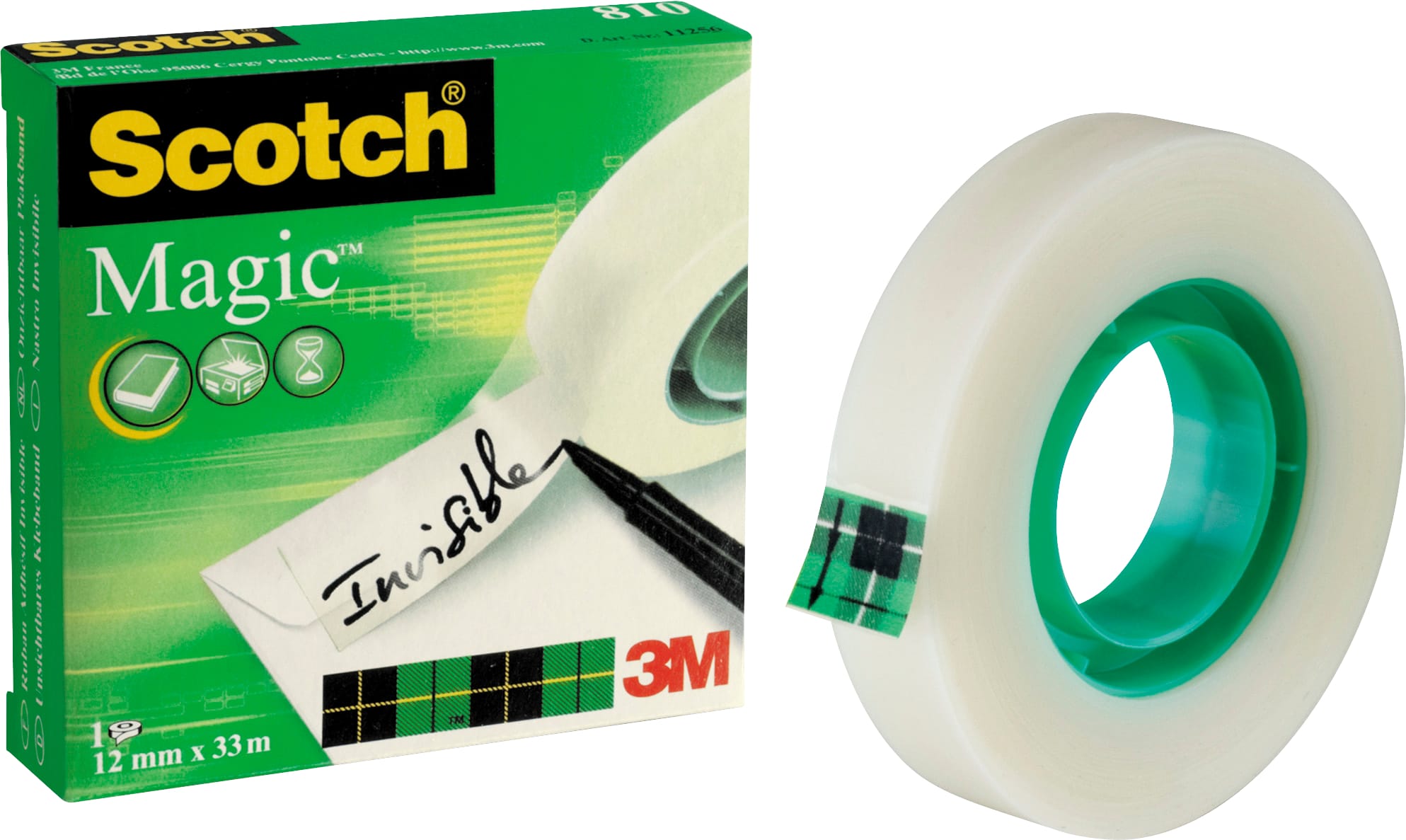 SCOTCH Magic Tape 810 12mmx33m 8101233K invisibile, scrivibile