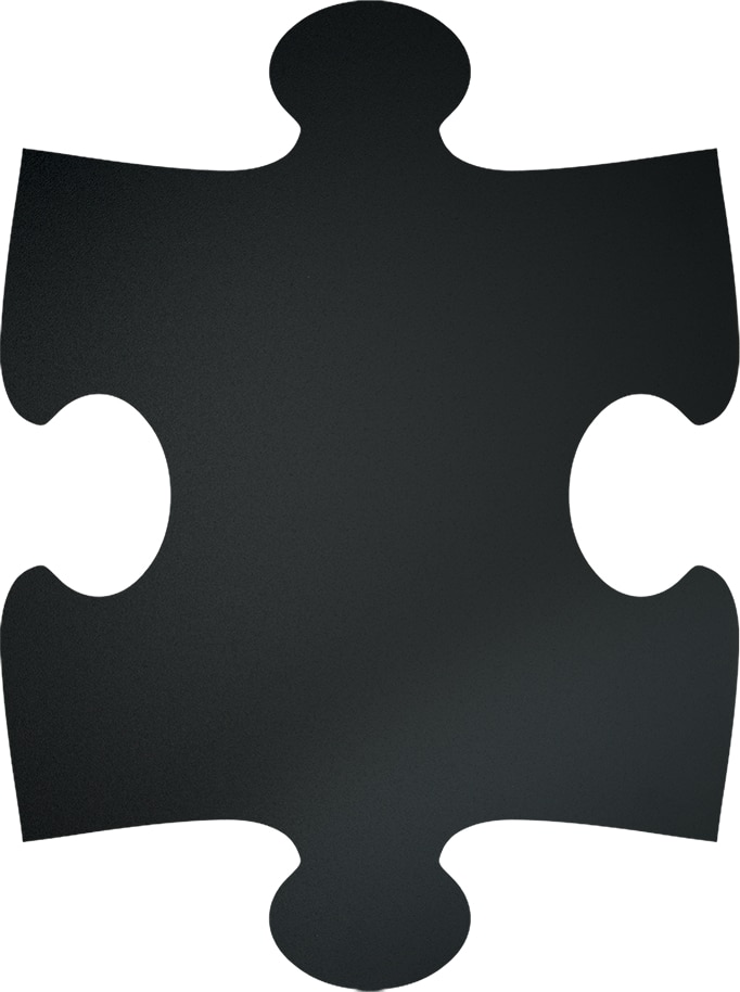 SECURIT Lavagna Gesso Puzzle FB-PUZZLE nero 40x30x1.6cm
