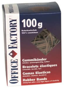 SMART OFFICE Elastici assortiti 601200 catout. naturale 100g