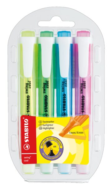 STABILO Swing Cool Marker 275/4 SA 4 colori ass.
