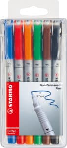 STABILO OHP Pen non-perm. F 852/6 6 pz., astuccio