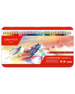 CARAN D'ACHE Matite colorate Supracolor 80 colori con scatola personalizzata