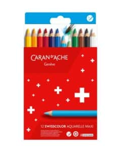 CARAN D'ACHE Matita colorate Swisscolor 498.812 Maxi 12 colori