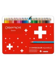 CARAN D'ACHE Matite colorate Swisscolor 30 pezzi con scatola personalizzata