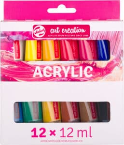 TALENS Colore acrilici 12x12ml 9021812M Set iniziale