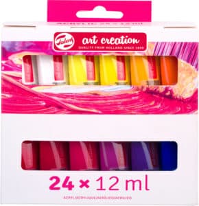 TALENS Colore acrilici 24x12ml 9021824M Set iniziale