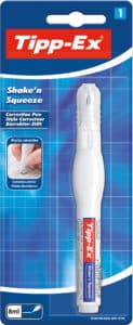 TIPP-EX Shake'n Squeeze 8ml 8022923 Correttore, Blister bianco