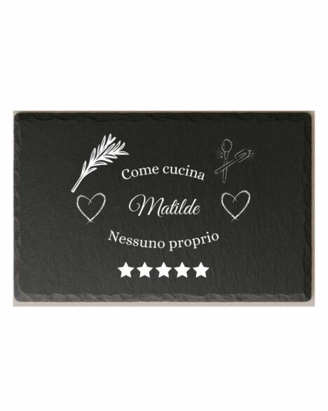 Tagliere ardesia personalizzato