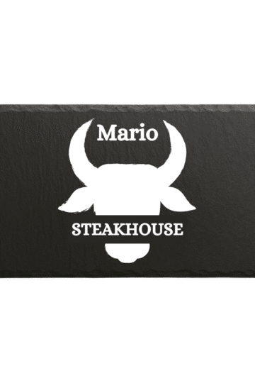 Tagliere in ardesia personalizzato Steakhouse