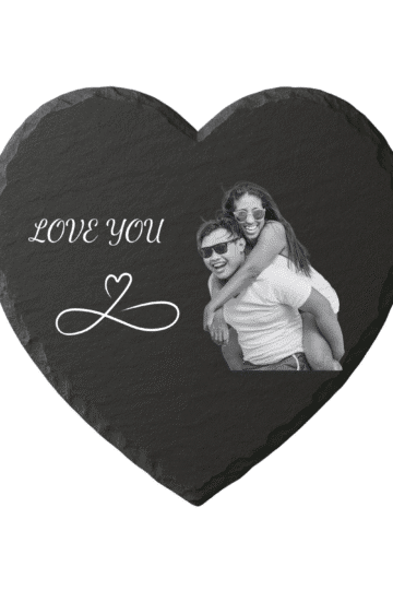 tagliere ardesia a forma di cuore personalizzato