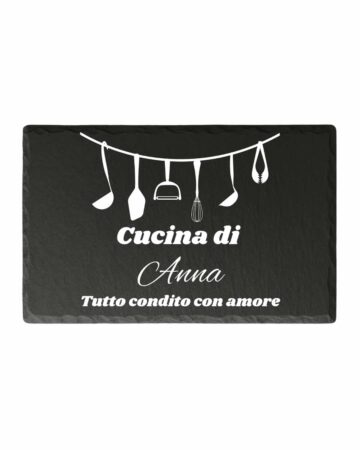 Tagliere ardesia personalizzato cucina di