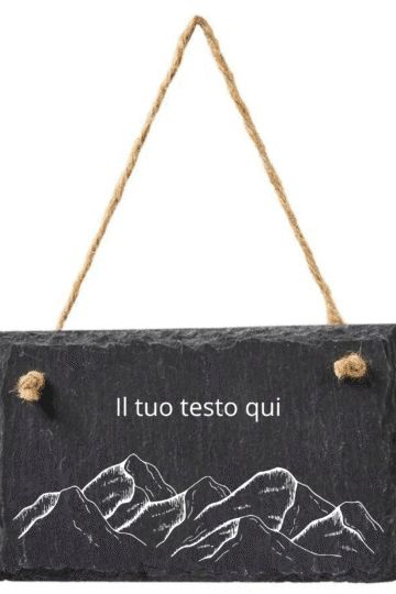Ardesia personalizzata Rettangolo da appendere