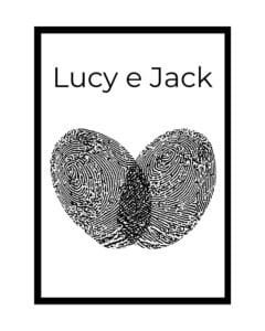Poster personalizzato impronta