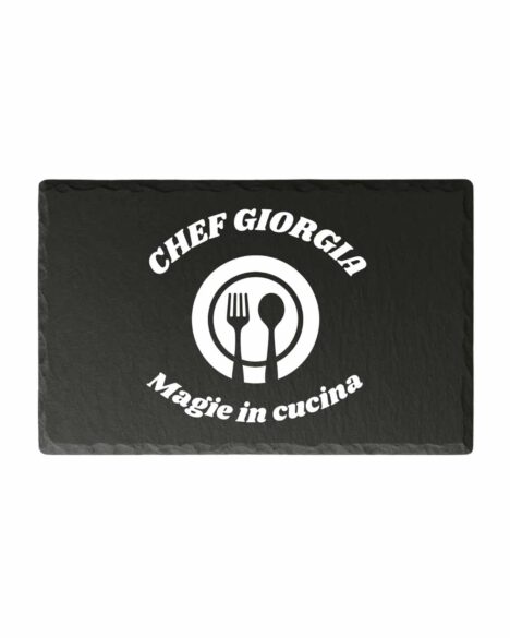 Tagliere in ardesia personalizzato magie in cucina