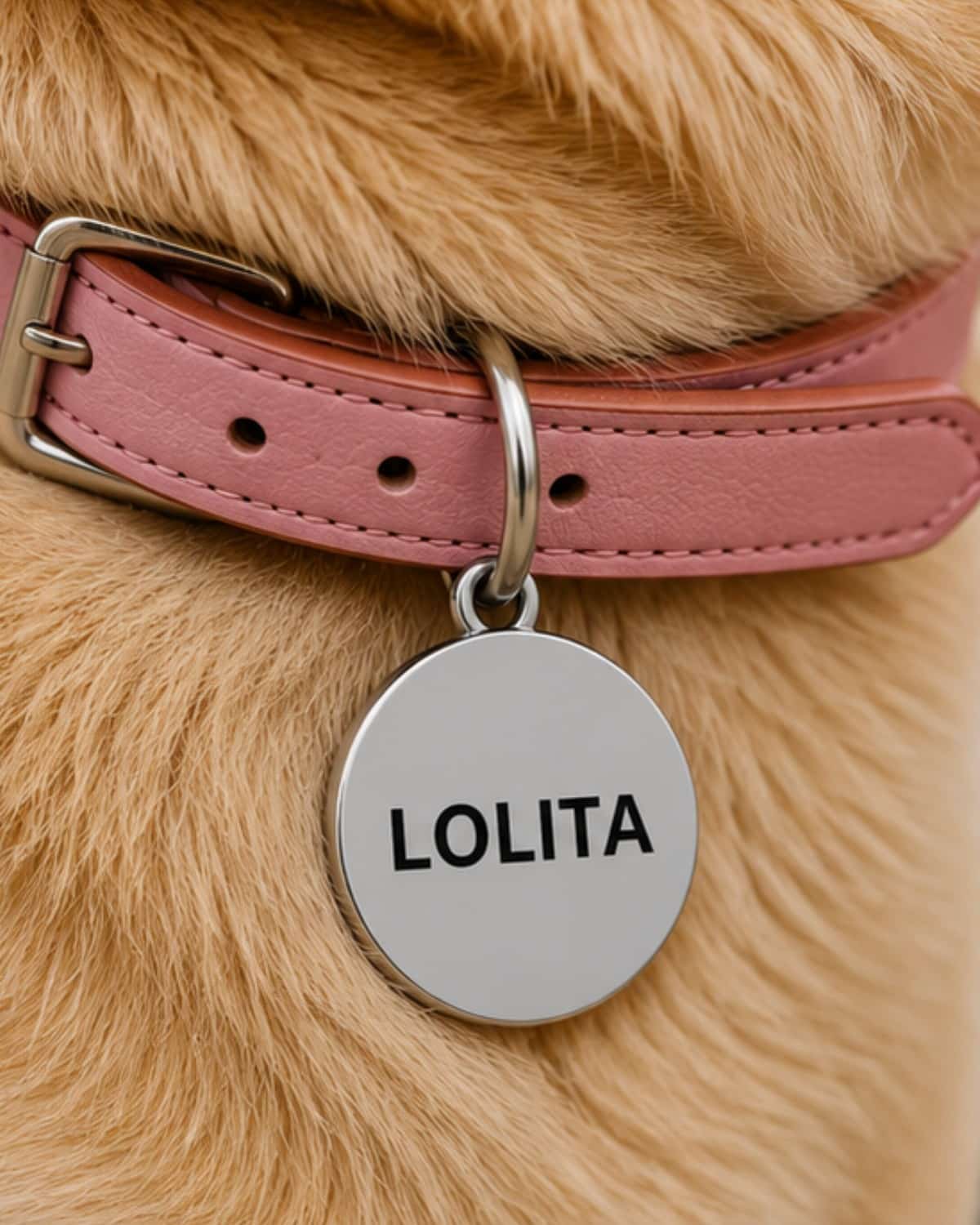 Hundemarke Rund Silber