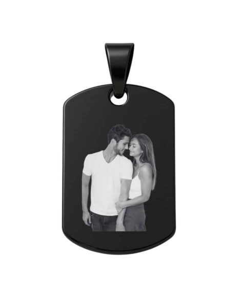 Ciondolo personalizzato nero