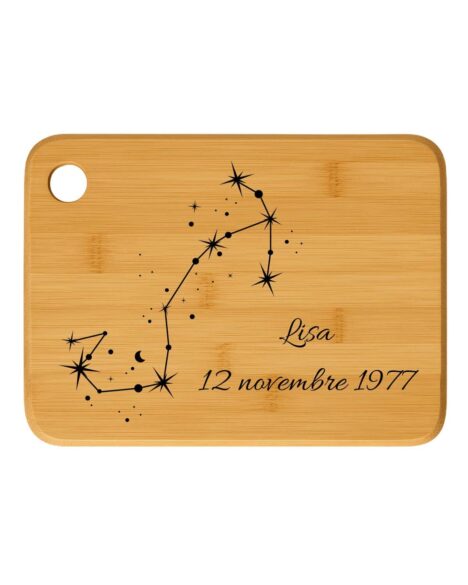 Tagliere in legno costellazione