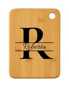 Tagliere in legno Lettera