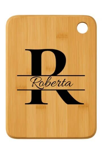 Tagliere in legno Lettera
