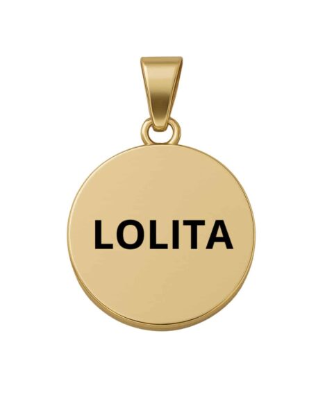 Medaglietta cane personalizzata oro