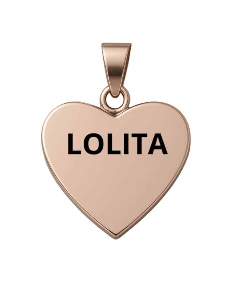 Medaglietta cane cuore rosa personalizzata