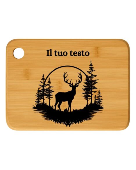 Tagliere in legno animale
