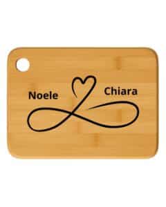 Tagliere in legno personalizzato infinito