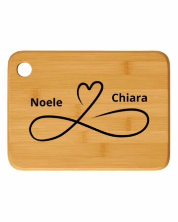 Tagliere in legno personalizzato infinito