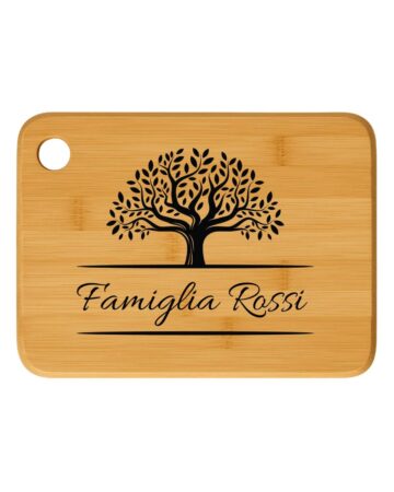 Tagliere in legno famiglia