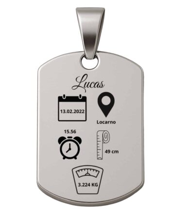 Ciondolo personalizzato neonato