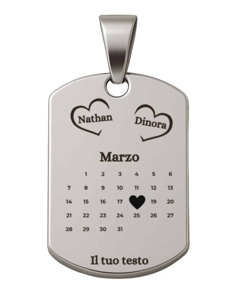 Ciondolo personalizzato anniversario