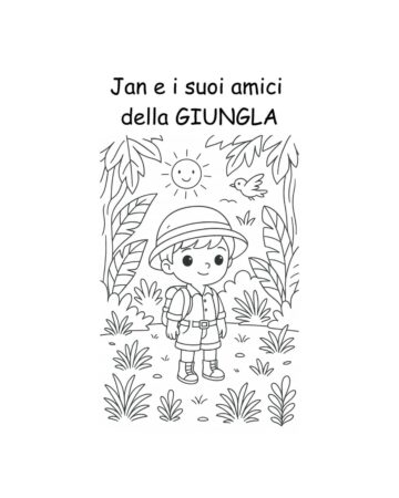Jan e i suoi amici della giungla - Libro da colorare
