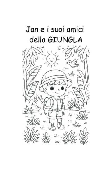 Jan e i suoi amici della giungla - Libro da colorare
