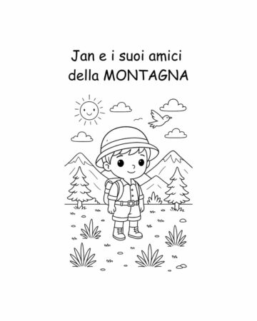 Jan e i suoi amici della montagna - Libro da colorare