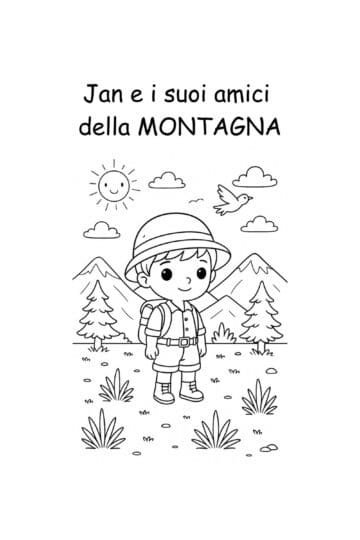 Jan e i suoi amici della montagna - Libro da colorare