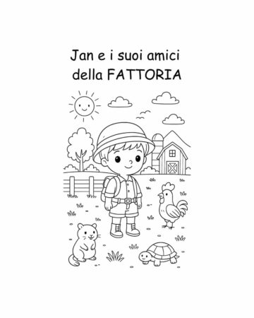 Jan e i suoi amici della fattoria - Libro da colorare