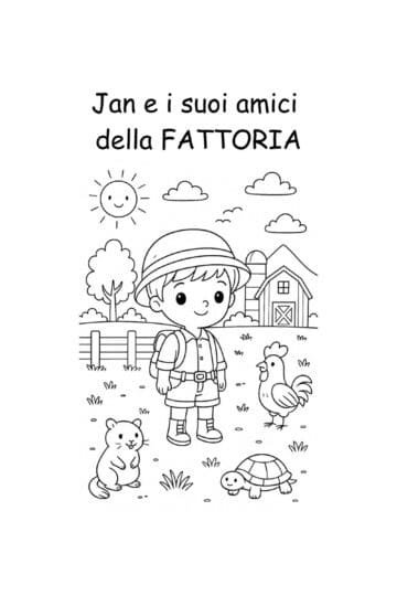 Jan e i suoi amici della fattoria - Libro da colorare