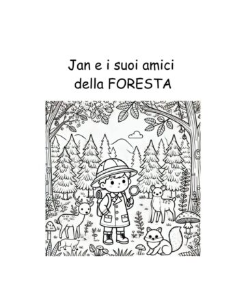 Jan e i suoi amici della foresta - Libro da colorare